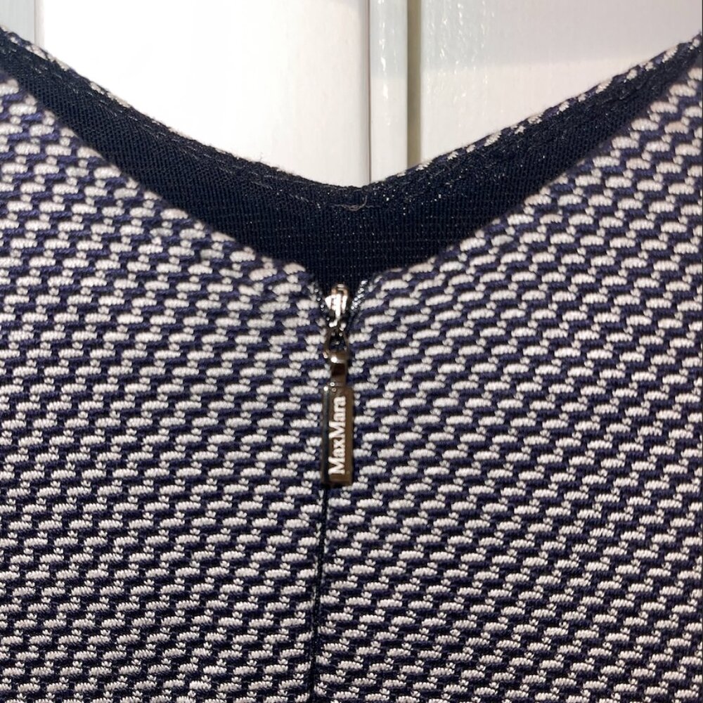 Max Mara Houndstooth Print Sheath - Picture 2 of 5